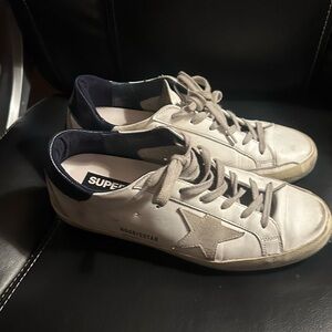 Golden Goose Men's White Superstar Sneakers